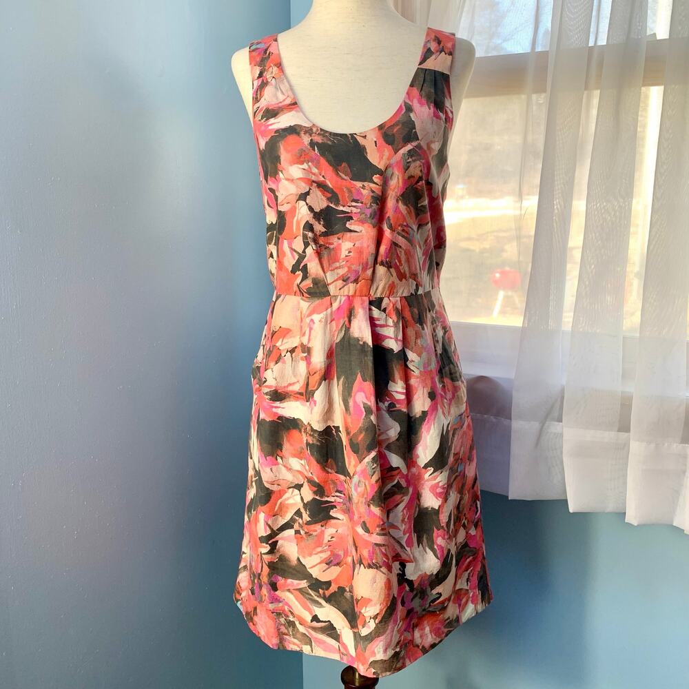 Madewell Broadway and Broome Silk Floral Sleeveless Dress Size 2